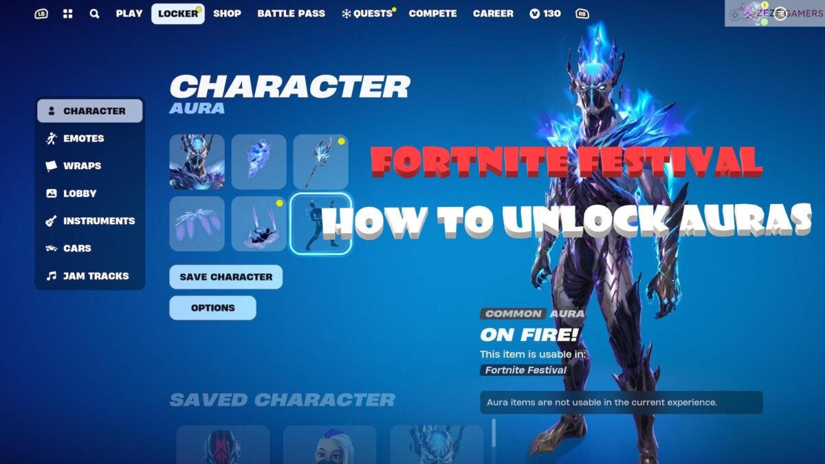 How To Unlock Auras In Fortnite Festival